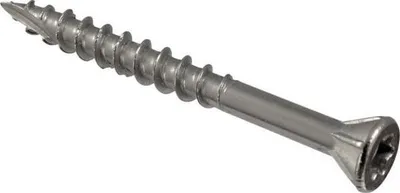 Image de Boîte 200 Vis terrasse tête fraisée 5 x 50 inox A2 Torx 25 + 1 embout Torx bois dur ACTON - 623265X50