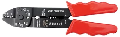 Immagine prodotto di Pinze Bahco per crimpare, tagliare e spelare con impugnatura 14 Awg-10 Awg Rosso Rosso Taglia unica