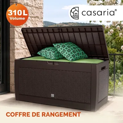 Image de CASARIA Coffre de Rangement Brun 310L