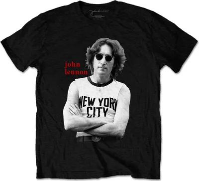 Produktbild von John Lennon New York City Black & White Black XL T-Shirt
