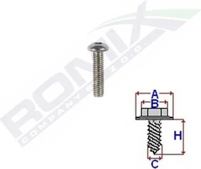 Produktbild von 10x ROMIX C70530 Schraube