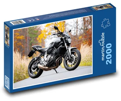 Zdjęcie produktu dla Puzzle 2000 Motocykl na jesiennej drodze - martinpuzzle