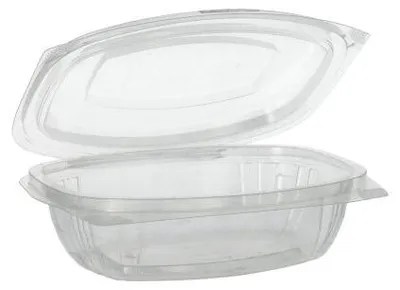 Produktbild von Feinkost- und Salatschalen mit Klappdeckeln, PLA "pure" 375 ml 4,8 cm x 16,1 cm x 13,2 cm