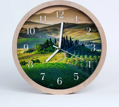 Produktbild von Holzuhr 20fi cm wanduhr - Landschaft Landschaft