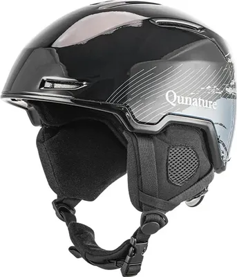 Produktbild von Qunature Skihelm L Schwarz mit Gehörschutz