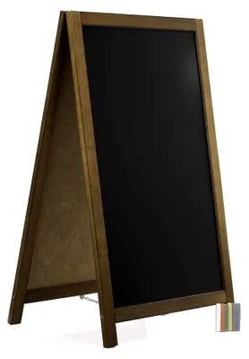 Produktbild von Kundenstopper aus Holz, 93 cm, Tafel für Werbung