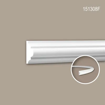 Produktbild von PROFHOME 151308F flexible Wand- und Friesleiste Stuckleiste Zierleiste 2 m