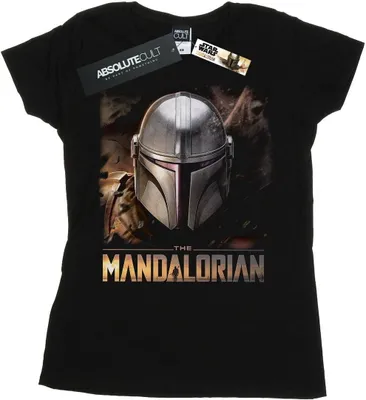 Produktbild von Star Wars - "The Mandalorian" T-Shirt für Damen BI42871 (L) (Schwarz)