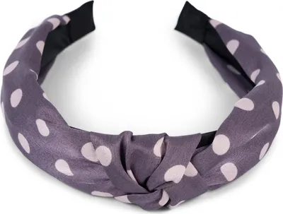Produktbild von styleBREAKER Damen Haarreif mit Punkten & Knoten | breiter Retro Haarreifen (5 cm) im 50er Jahre Rockabilly Style | flexibler Polka Dot Kopfschmuck für Party & Alltag