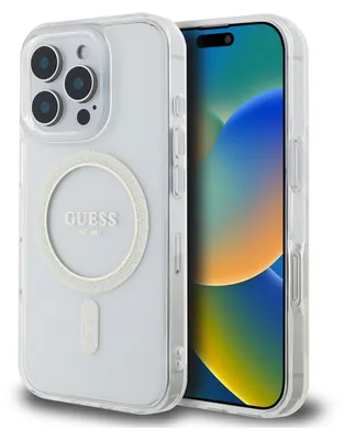 Immagine prodotto di Guess Guhmp16Lhfgeret Iphone 16 Pro6.3 Przeźroczysty/Transparent Hardcase Iml Glitter Circle Magsafe