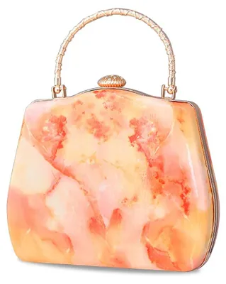Productafbeelding van CORIOS Avondtas dames, marmeren clutch, luxe handtas, kleine tas