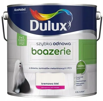 Produktbild von Renovierungsfarbe für Holzverkleidung, Cremeweiß, Satin, 2,5 l