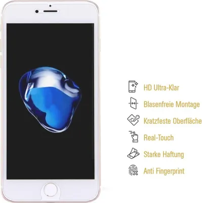 Produktbild von 3x Panzerfolie für iPhone 7 ANTI-SCHOCK Displayschutzfolie Schutzfolie HD KLAR
