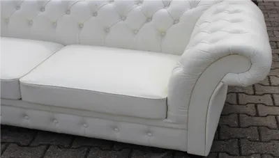 Produktbild von Chesterfield Sofa 3 Sitzer Polster Kunstleder Couch Garnitur Neu