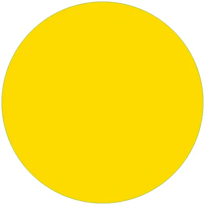 Produktbild von Wallario Premium Glasbild, freischwebende Optik, kräftige Farben, rund 50cm Durchmesser, Motiv Gelb