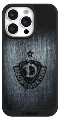 Produktbild von NIVOCASE Handyhülle für Apple iPhone 13 Pro Hülle NIVOpure Case Schwarz Offizielles Lizenzprodukt SG Dynamo Dresden Vintage