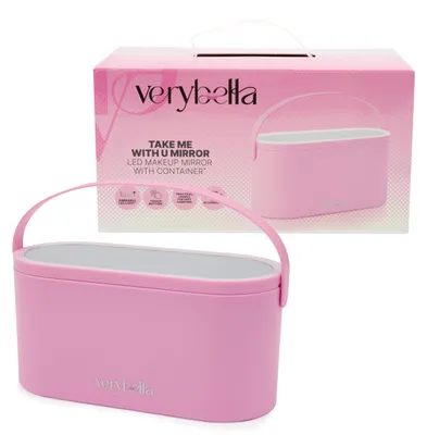 Image de Boîte de cosmétiques "verybella" au design innovant, avec un miroir rotatif amovible