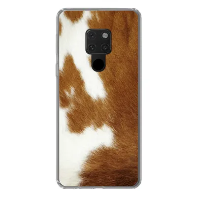 Produktbild von MuchoWow® Handyhülle Schutzhülle Hülle für Huawei P40 Lite Eine melierte Kuhhaut Silikon Softcase Handy Hülle - Handy