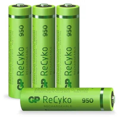 Produktbild von GP ReCyko - Batterie 4 x AAA - NiMH - (wiederaufladbar) - 950 mAh