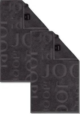 Produktbild von 2 Stück Joop! Gästetuch Selection 1711-740 anthrazit 30x50