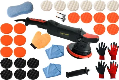 Productafbeelding van Excentrische Polijstmachine 810 Watt met Koffer - Ideaal voor Auto en Lakoppervlakken