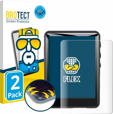 Produktbild von 2x BROTECT Fullscreen Schutzfolie für Zaqe MP3 Player M4 2.4" Displayschutz Folie Fullcover Klar Transparent