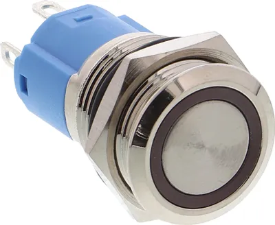 Produktbild von Taster LED rot beleuchtet 3V - 24V vandalismusgeschützt