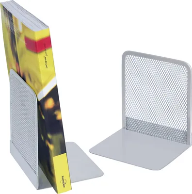 Produktbild von Buchstützen Office VE=2 Stück silber