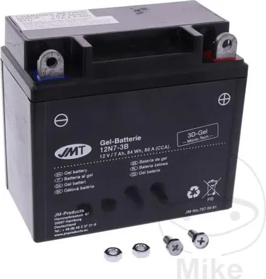 Image de Batterie moto 12N7-3B Gel JMT Alternative : 7070220 3059