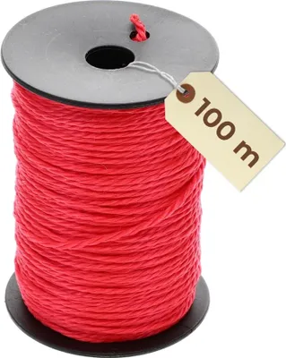 Produktbild von Maurerschnur rot Richtschnur 100m 2mm reißfeste Schnur Pflasterschnur Bauschnur Mauerschnur Spannschnur Verlegeschnur Lotschnur Markierschnur Absteckschnur