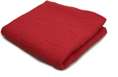 Obrázek produktu pro Bavlněná mušelínová tkanina Double Gauze, Double Gauze Red 50 x 130 cm