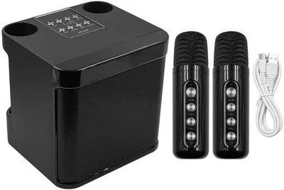 Obrázok produktu pre Bluetooth reproduktor na párty – 10 W – 1500 mAh – Bezdrôtový – Mikrofón – Karaoke