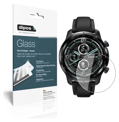 Zdjęcie produktu dla 2x Folia ochronna dla TicWatch Pro 3 GPS - Anti-Shock 9H Film dipos Glass Plastic Glass