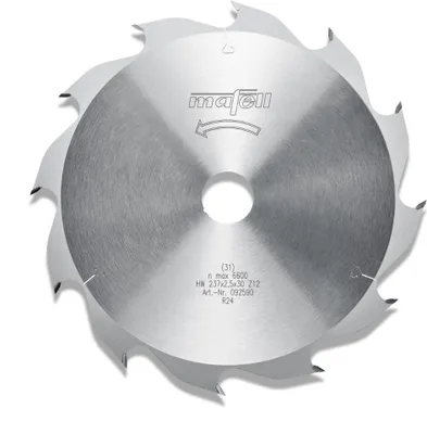 Produktbild von Mafell Sägeblatt-HM 237 x 1,8/2,5 x 30 mm, Z 12, WZ | 092590