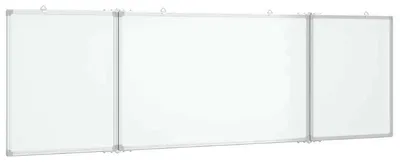 Produktbild von Magnetisches klappbares Whiteboard - Schreibtafel - 200 x 60 x 1,7 cm - Aluminiumrahmen - Armeegrün