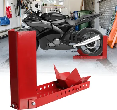 Obrázek produktu pro Hengda držák stojanu na motorku Zvedák na motorku Montážní pomůcka Dopravní držák Držák na motorku červený
