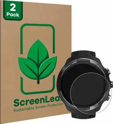 Produktbild von 2x ScreenLeaf Schutzfolie für Suunto 9 nachhaltiger Displayschutz Display Schutz Folie Klar Transparent