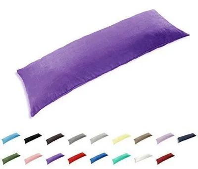 Obrázek produktu pro Povlak na polštář, 51 x 122 cm, fialový, 100% bavlna, design "obálka", bez výplně