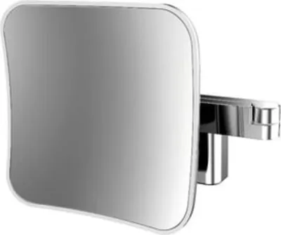 Immagine prodotto di emco LED miroir de rasage et de maqu'illage, grossissement : 5x, rectangulaire, double bras articulé avec fixation murale, 109506050, 109506050