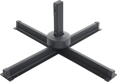 Immagine prodotto di Ombrello semaforo gastronomico HWC-A96, ombrellone, 3x4m (Ø5m) poliestere/alluminio 26kg ~ antracite senza supporto
