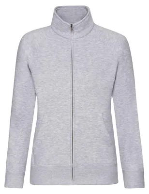 Produktbild von Fruit of the Loom - "Premium" Sweatjacke für Damen FK2489 (XL) (Grau meliert)