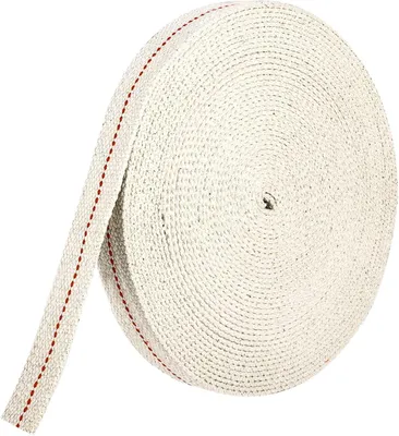 Zdjęcie produktu dla Knot do lamp naftowych, 10 m x 1,2 cm, płaski knot, gruby bawełniany knot, do lamp naftowych, zapasowy knot do palników olejowych, do lamp, do samodzielnego wykonania świec