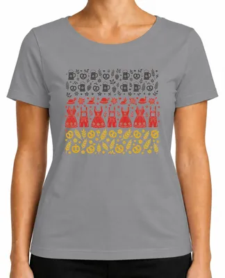 Produktbild von Bayern Tracht Dirndl Lederhose Trachtenshirt Wiesn Damen T-Shirt, Grau, 3XL
