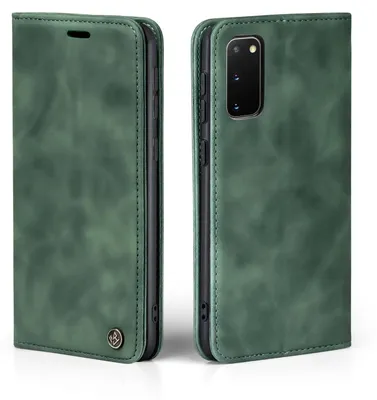 Produktbild von Handy Hülle für Samsung Galaxy S20 Klapphülle Bookcase Flip Cover Handy Tasche Etui Farbe: Grün