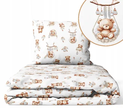 Produktbild von Kinderbettwäsche 90x120 Baumwolle Baby Bettwäsche Set 90x120 + 40x60 Kissenbezug Jungen & Mädchen Kleinkind Bettbezug