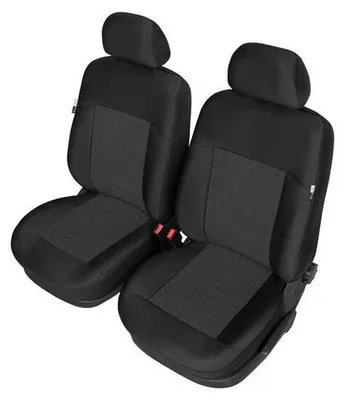 Obrázek produktu pro Kompletní sada 1+1 potahů sedadel ve tvaru kužele pro dvě samostatná přední sedadla, Ford Focus 2003–2014 (Mk2/Mk3), černá, textil