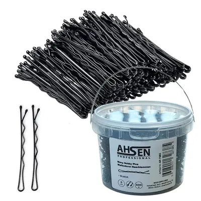 Produktbild von AP Haarklammern Gewellt Schwarz 5cm Hair Pins Haarnadeln