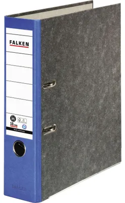 Image de Falken 80024607 Classeur en marbre de nuages recyclé A4, dos bleu 80mm