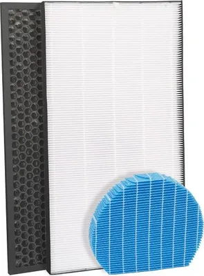 A multi-layer air purifier filter set.