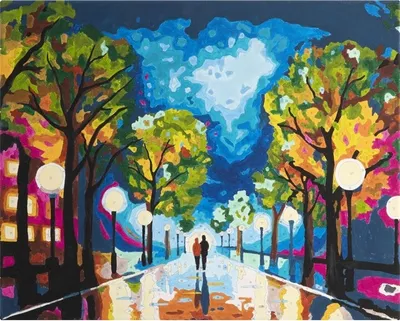 Produktbild von Nassau Nassau Malerei auf Nummer Nachtwanderung 40x50 cm